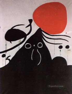 Mujer frente al sol I Joan Miró Pinturas al óleo